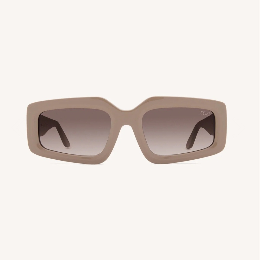 Dezi Taupe Rectangular Sunglasses - image 2